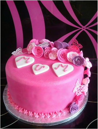 Pink Cake - Breast Cancer Awareness