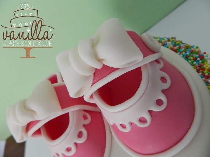 Sprinkle Shoes Baby Shower Cake