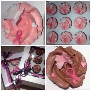 Pink Ribbon Cupcakes - Breast Cancer Awareness