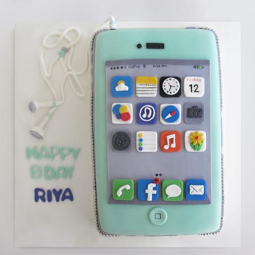 Mobile Phone Birthday Cake