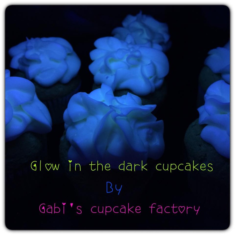 Glow in the Dark Halloween Cupcakes