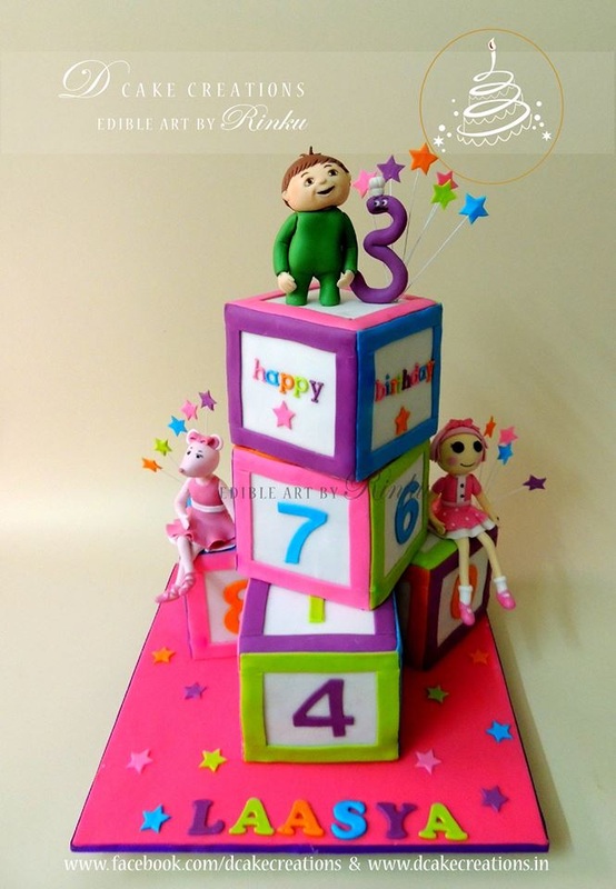  Number Block Birthday Cake