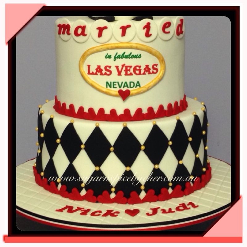 Las Vegas Helicopter Wedding Cake